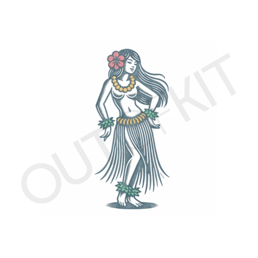 Hula Girl Tattoo