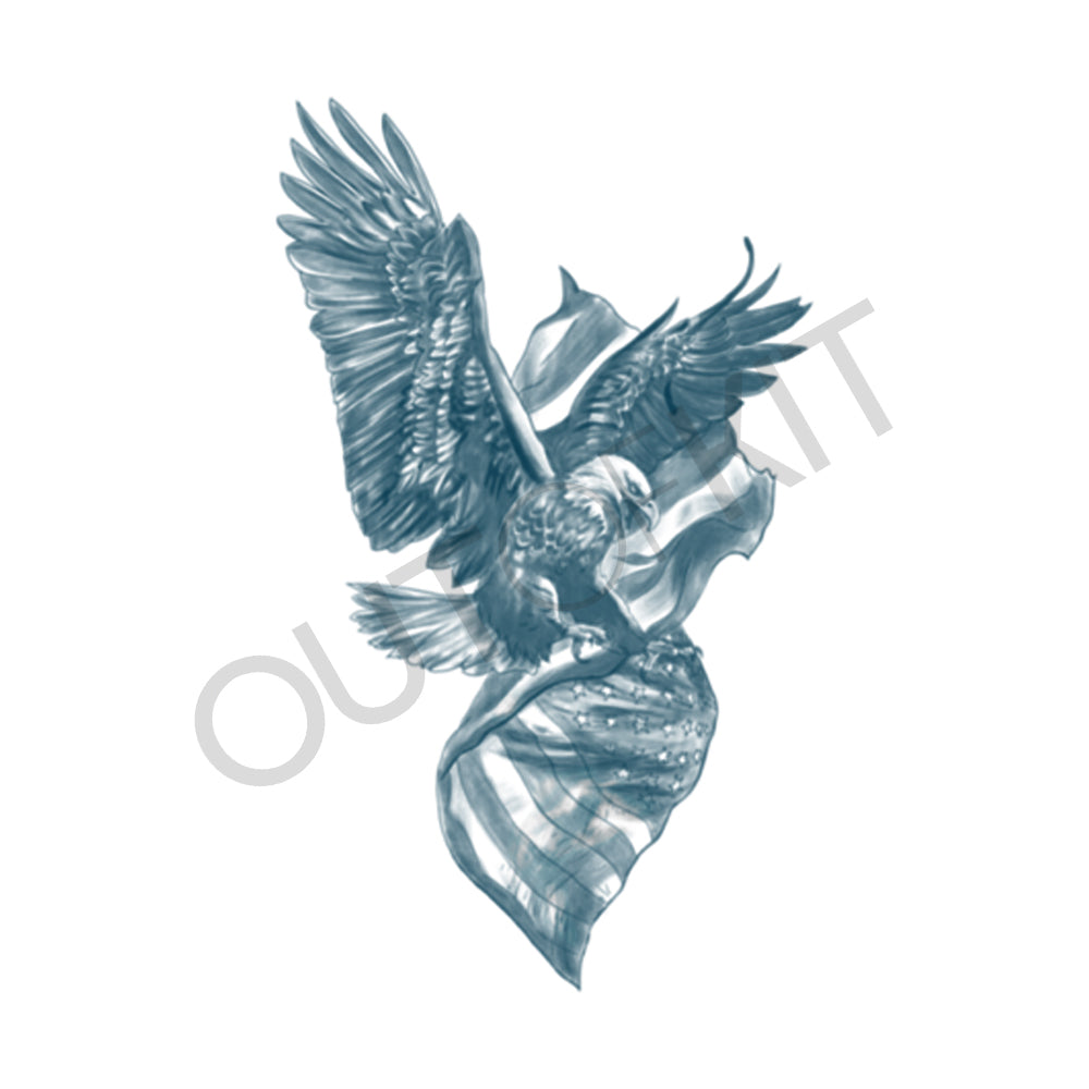 The Eagle and the Flag Tattoo