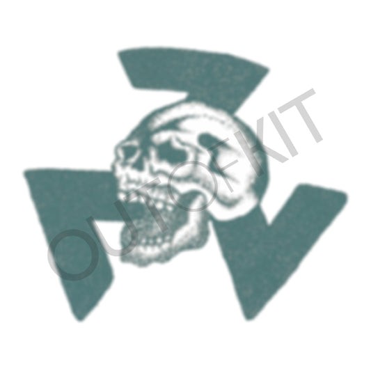 Pronged Skull Tattoo