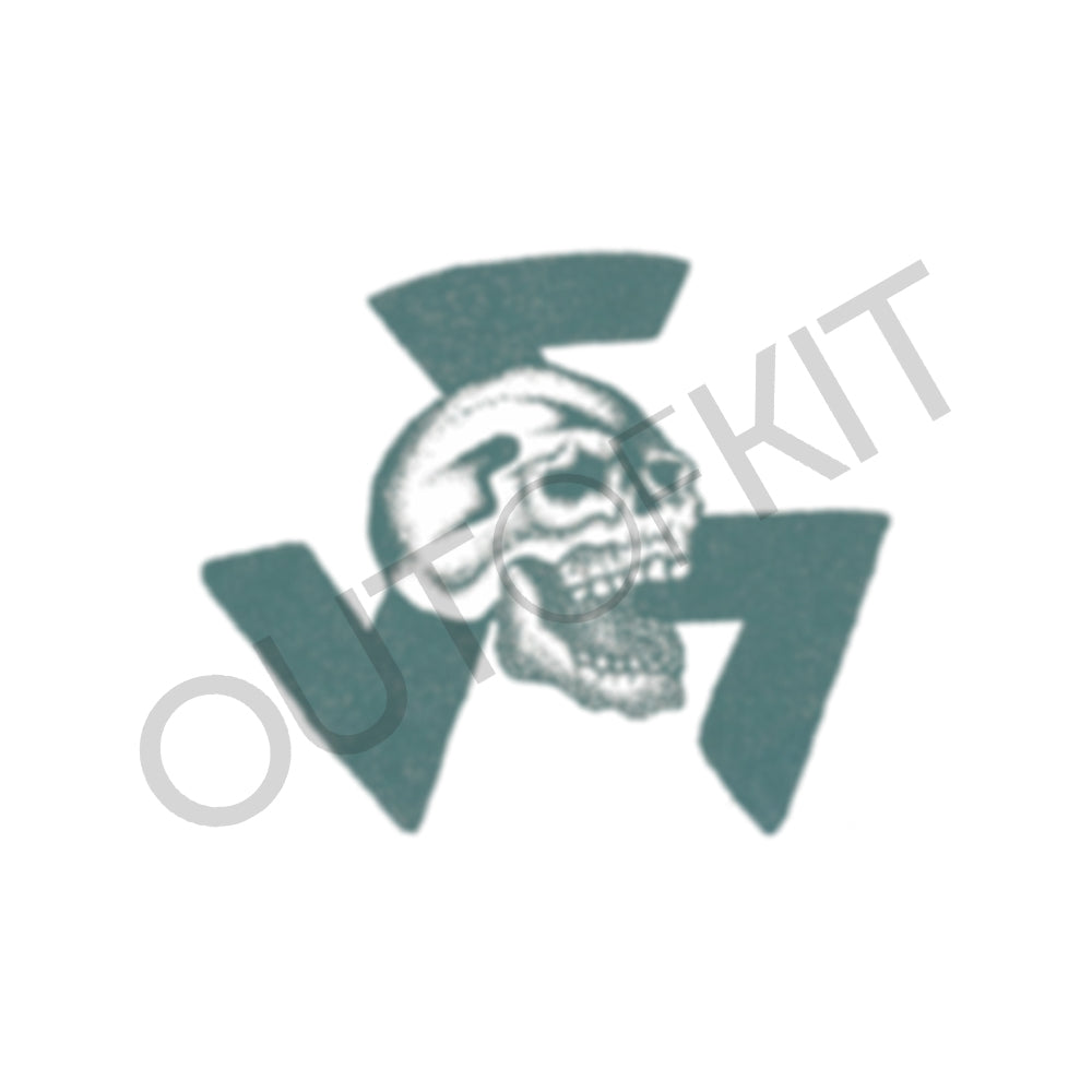 Pronged Skull Tattoo