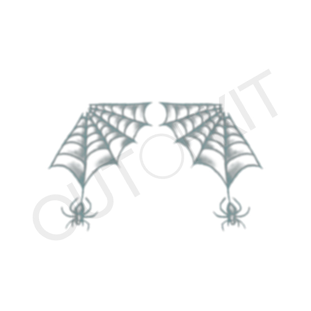 Ear Web Spider Tattoo