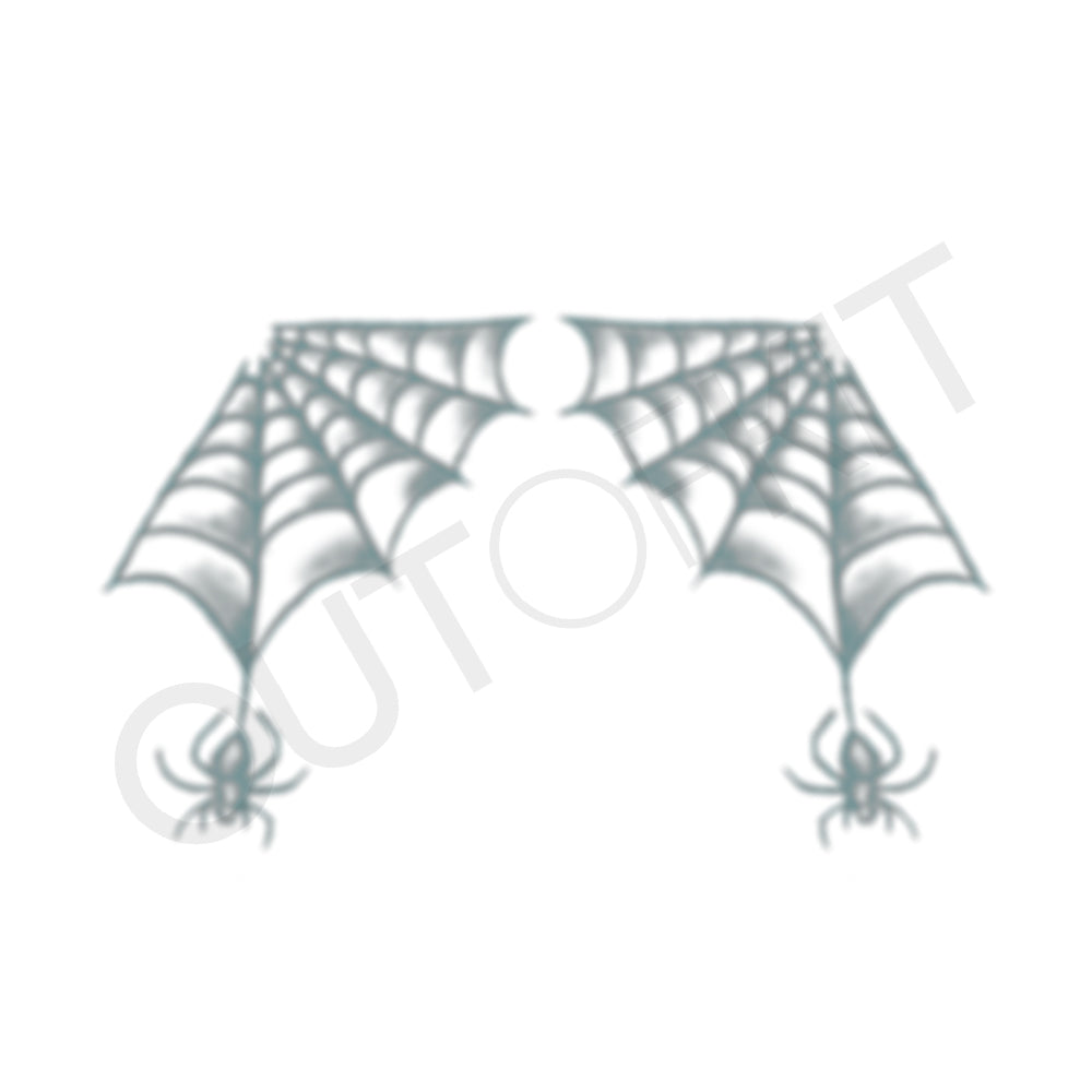 Ear Web Spider Tattoo