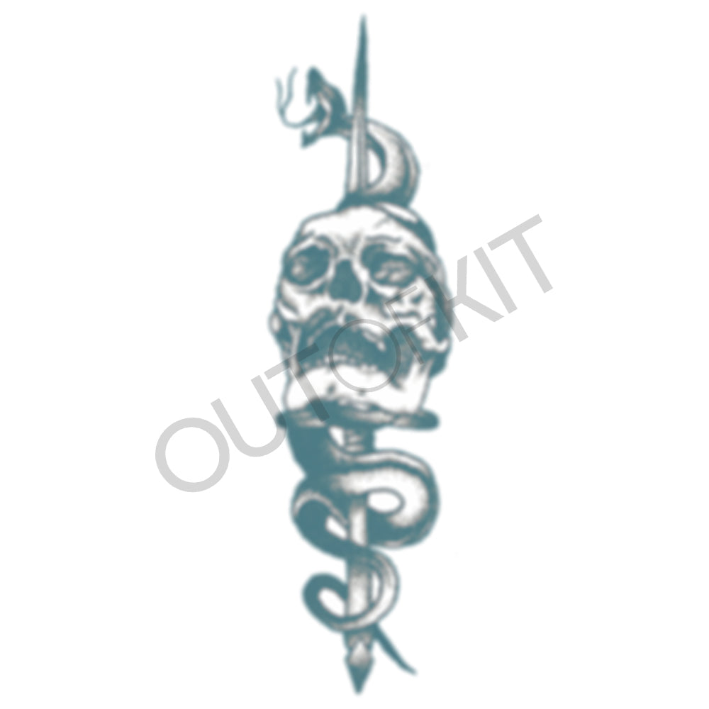 Skull Dagger Tattoo 1