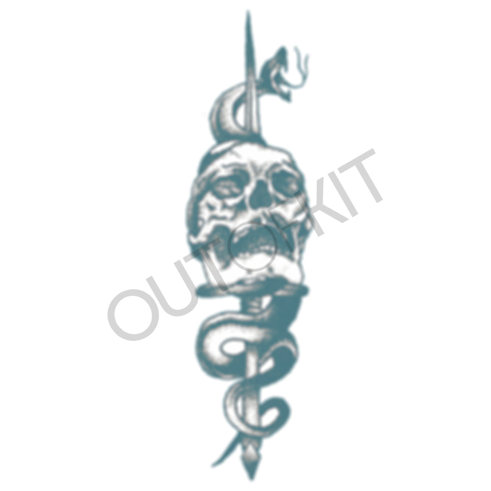 Skull Dagger Tattoo 1