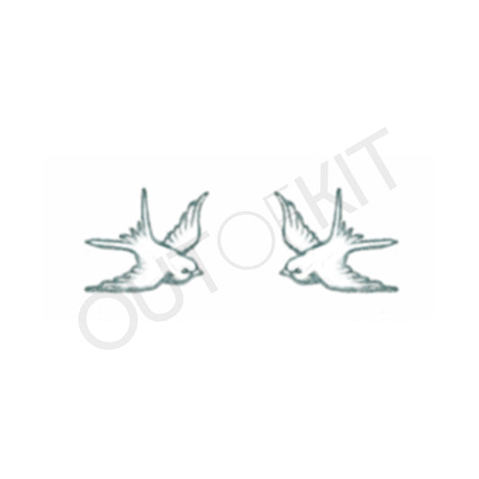 Pair of Swallows Tattoo
