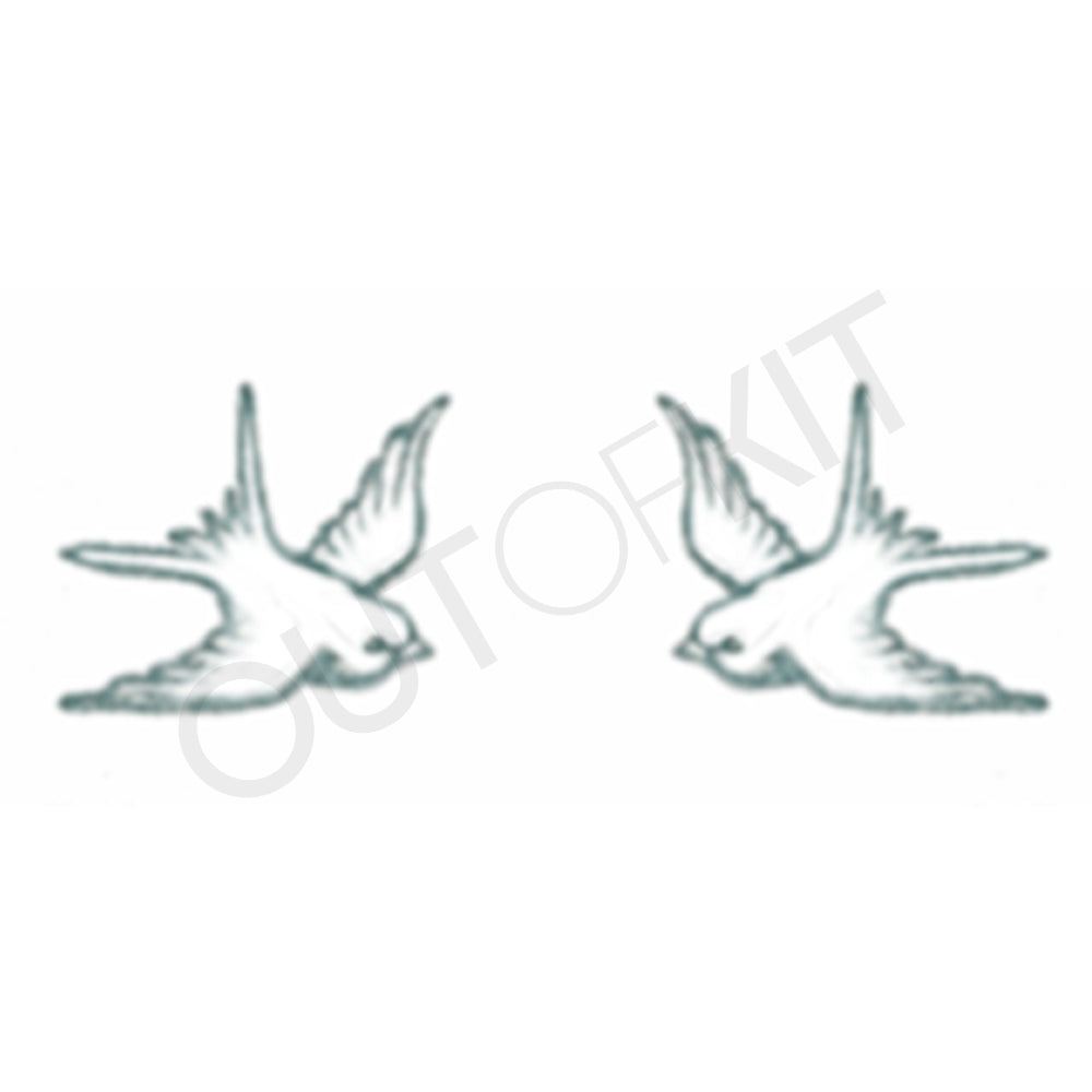 Pair of Swallows Tattoo