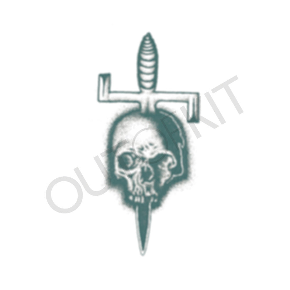 Skull Dagger Tattoo 2