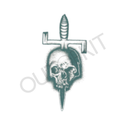 Skull Dagger Tattoo 2