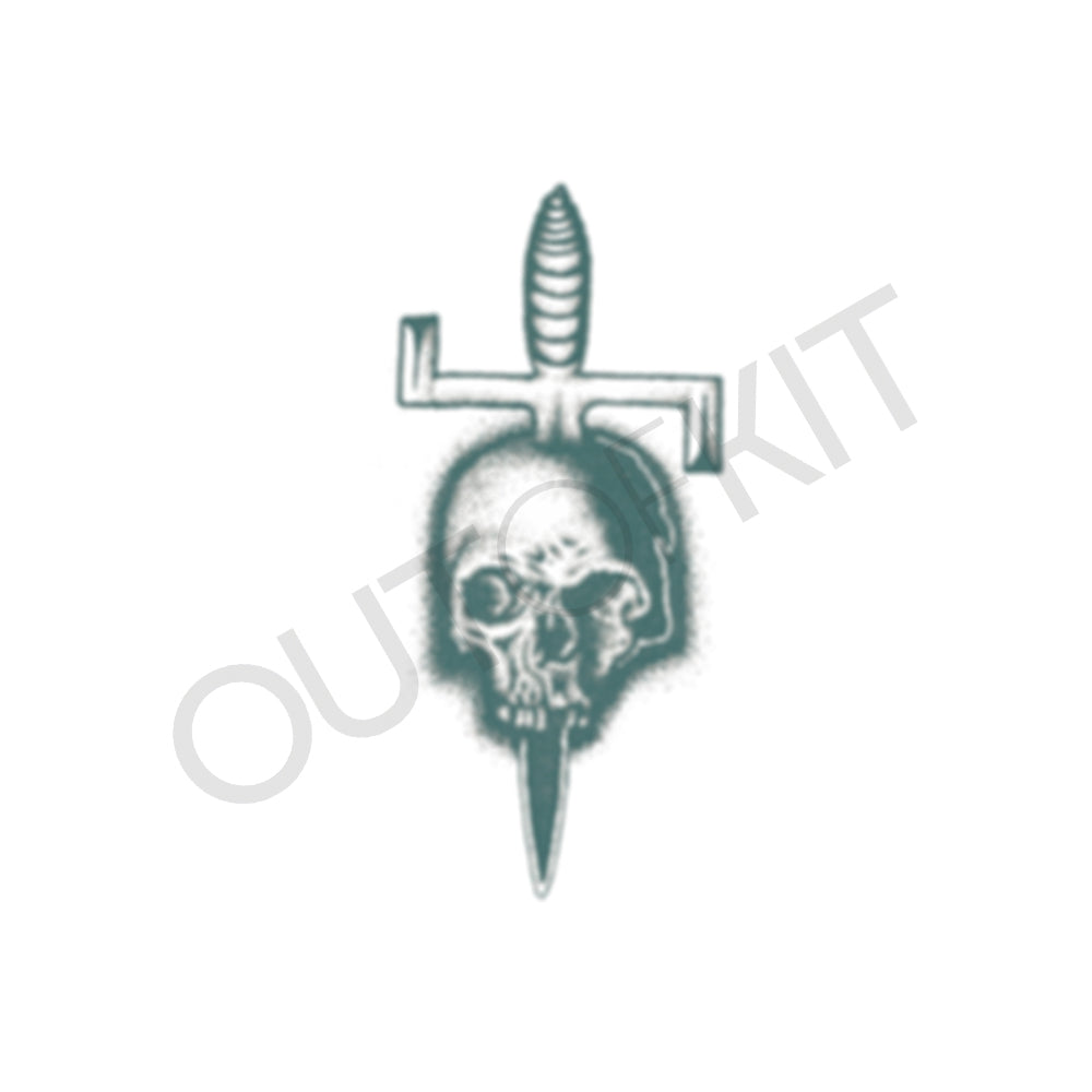 Skull Dagger Tattoo 2