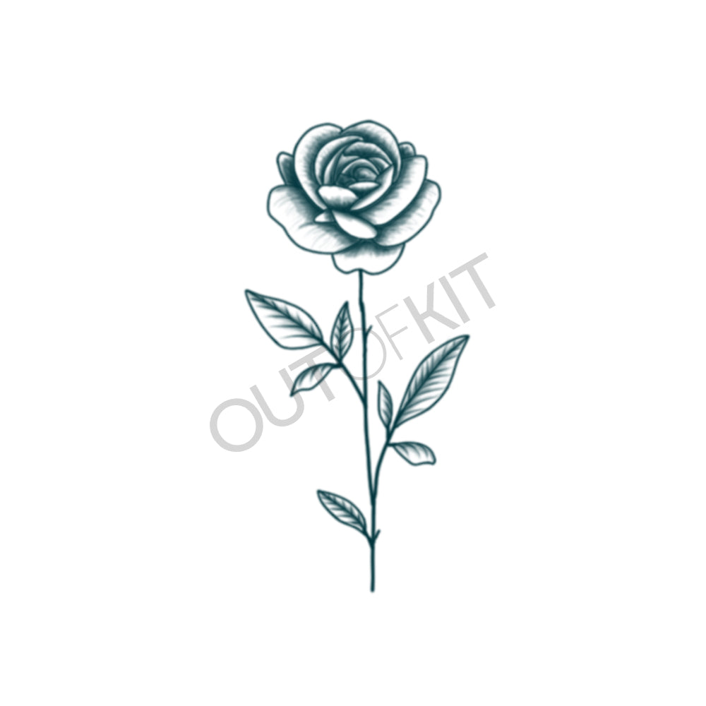 Single Rose Tattoo