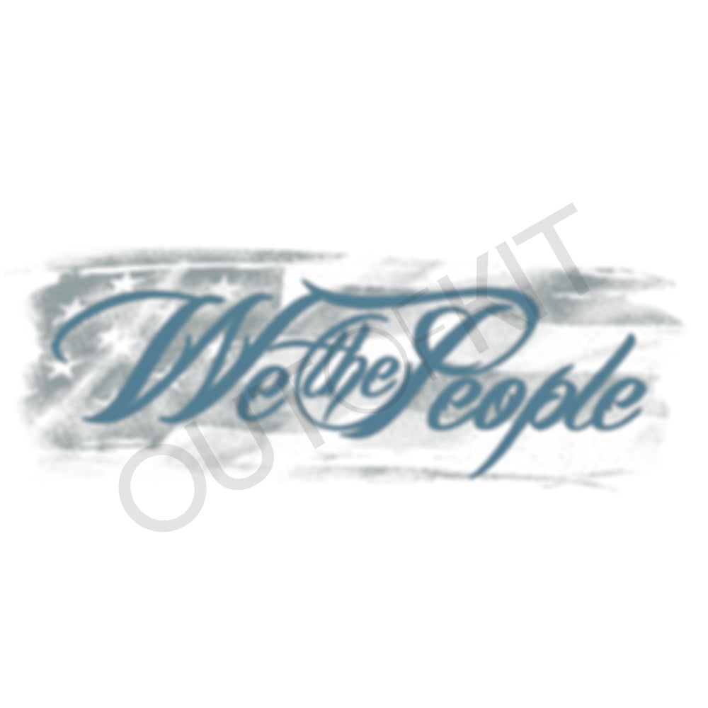 We The People Shaded Tattoo