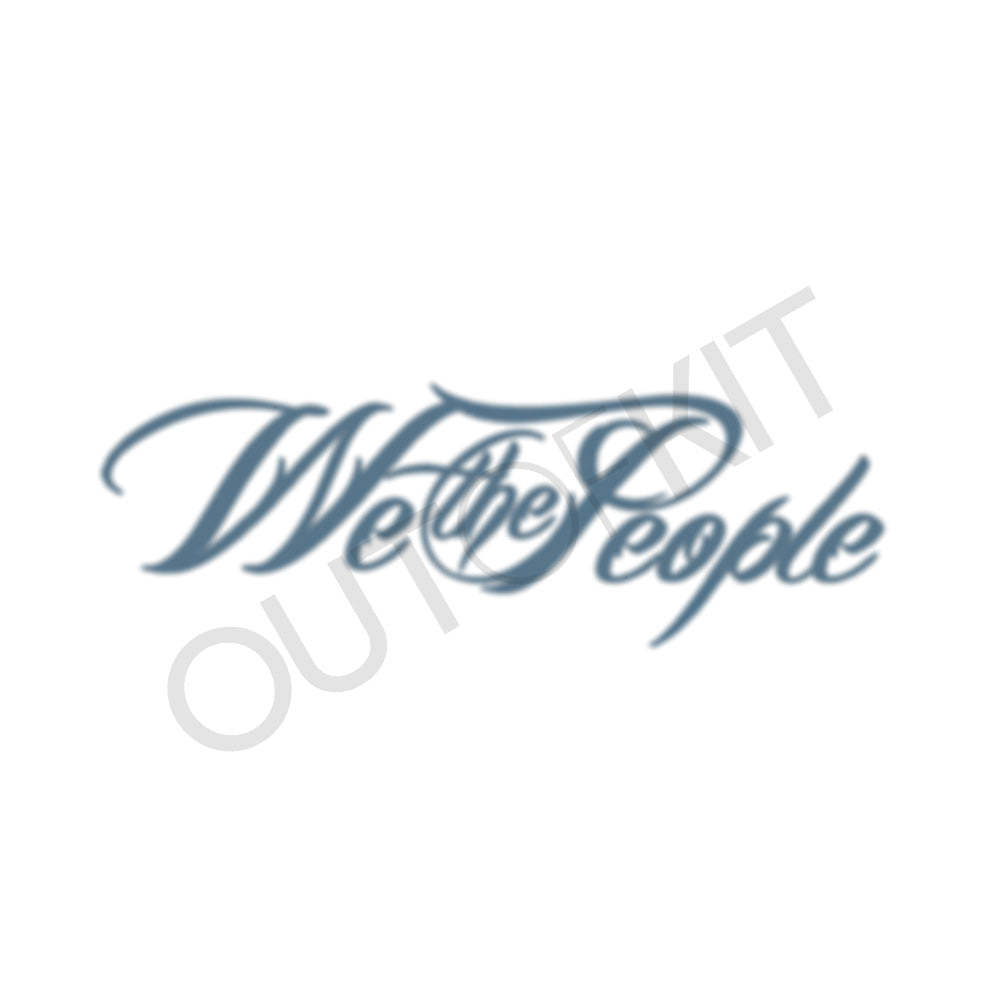 We The People Plain Tattoo