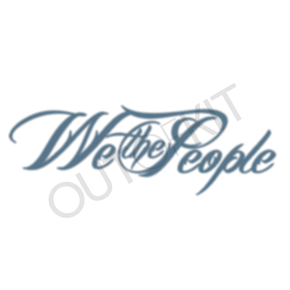 We The People Plain Tattoo