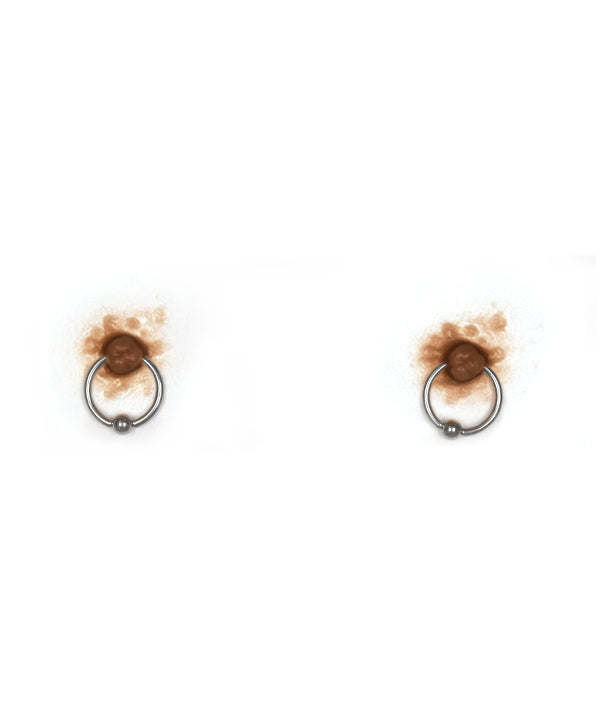 Male Nipples with Jewelry