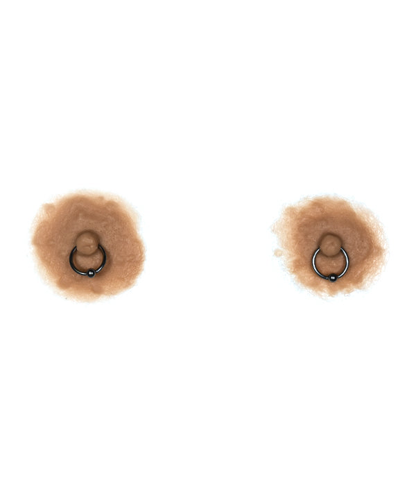 Female Nipples with Jewelry