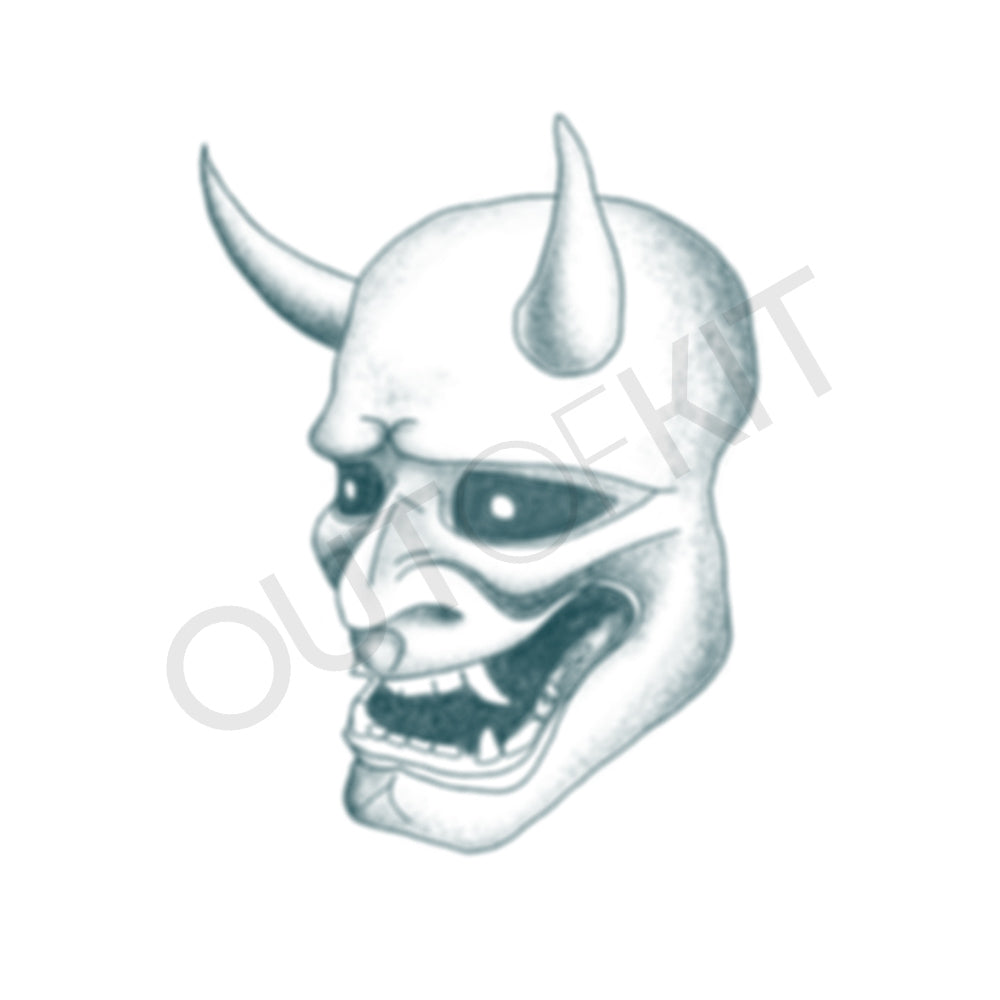 Profile Hannya Mask Tattoo