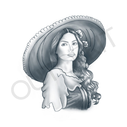 Spanish Lady Portrait