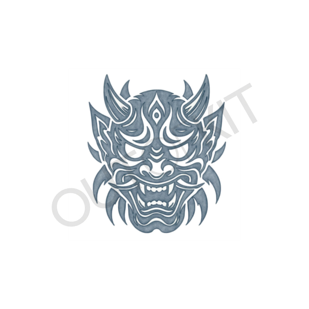 Tribal Hannya Mask Tattoo