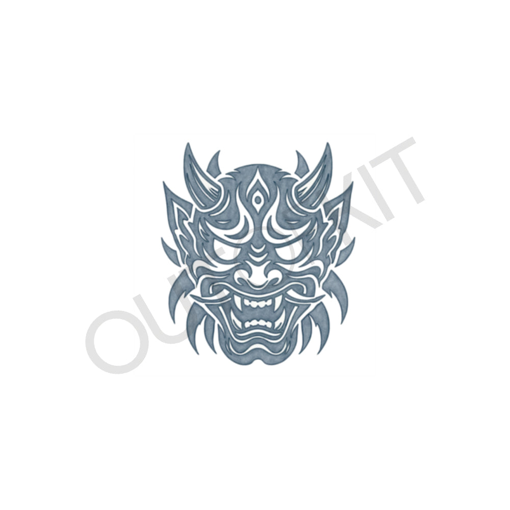 Tribal Hannya Mask Tattoo