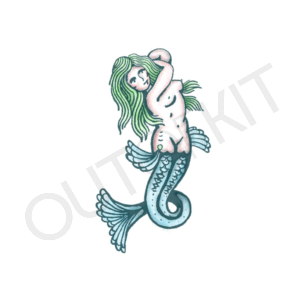 Lizard's Skin Tattoos - Among many fantasy myths mermaids maybe the most  popular who symbolically represent the free flow happy go round state of  life. People love to symbolise or dream about