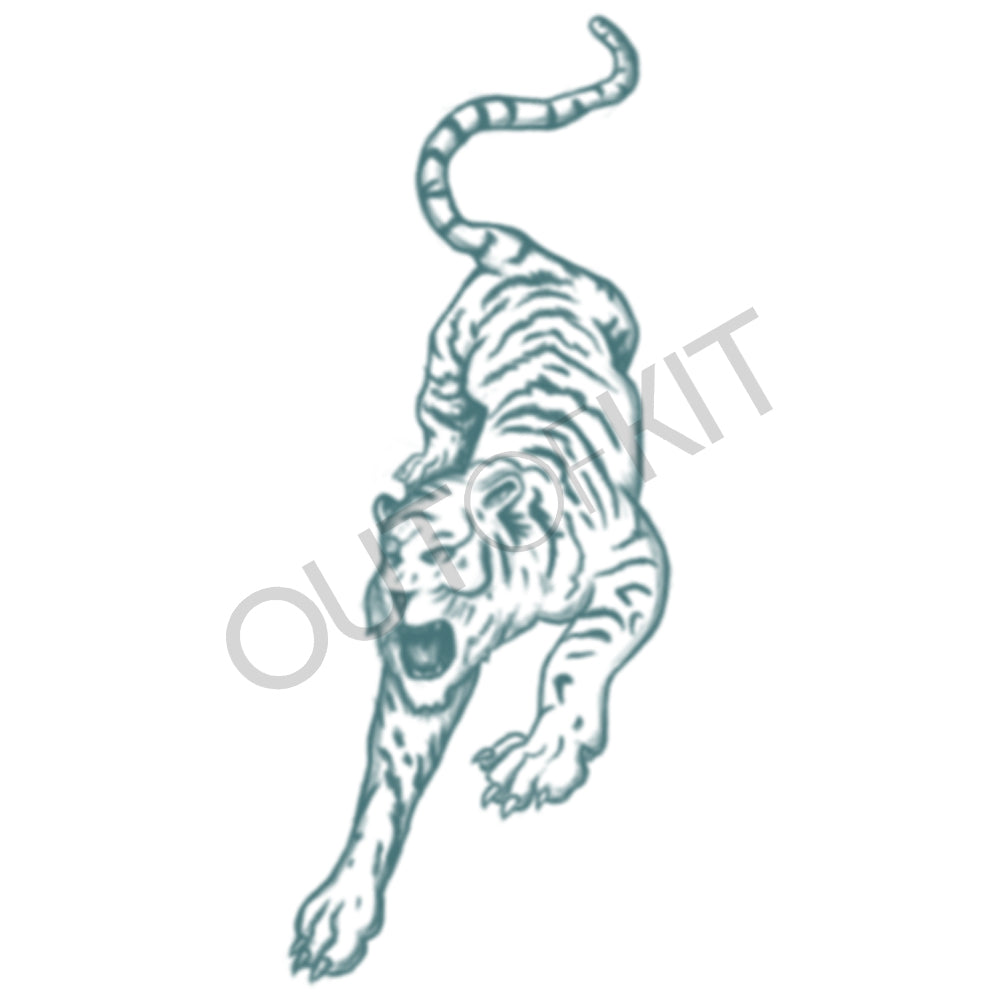 Traditional Japanese Tiger Tattoo Designchinese Tiger Stock Vector (Royalty  Free) 1979296625 | Shutterstock