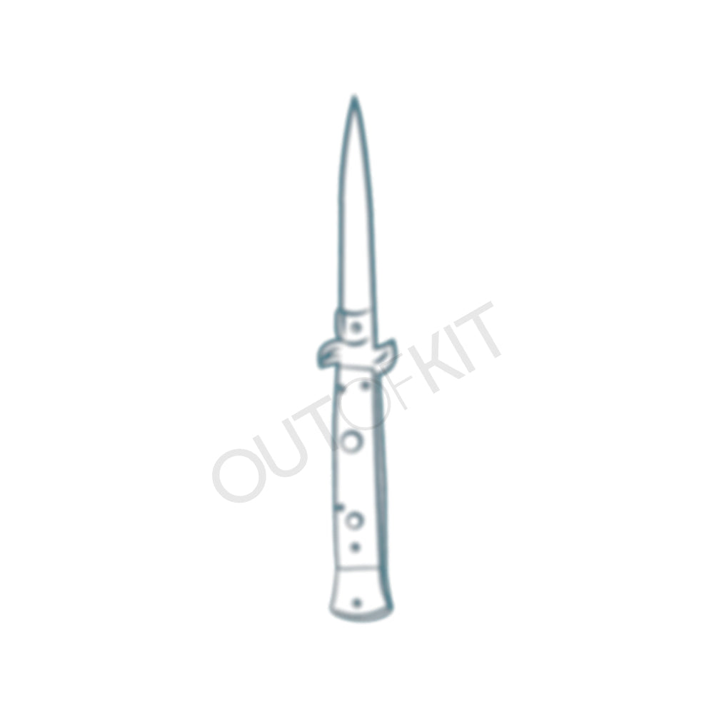 Premium PSD | Realistic tattoo design of a knife with a snake with black  background