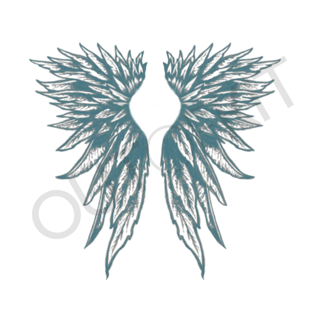 Wings Tattoo Design White Background PNG File Download High Resolution -  Etsy Hong Kong