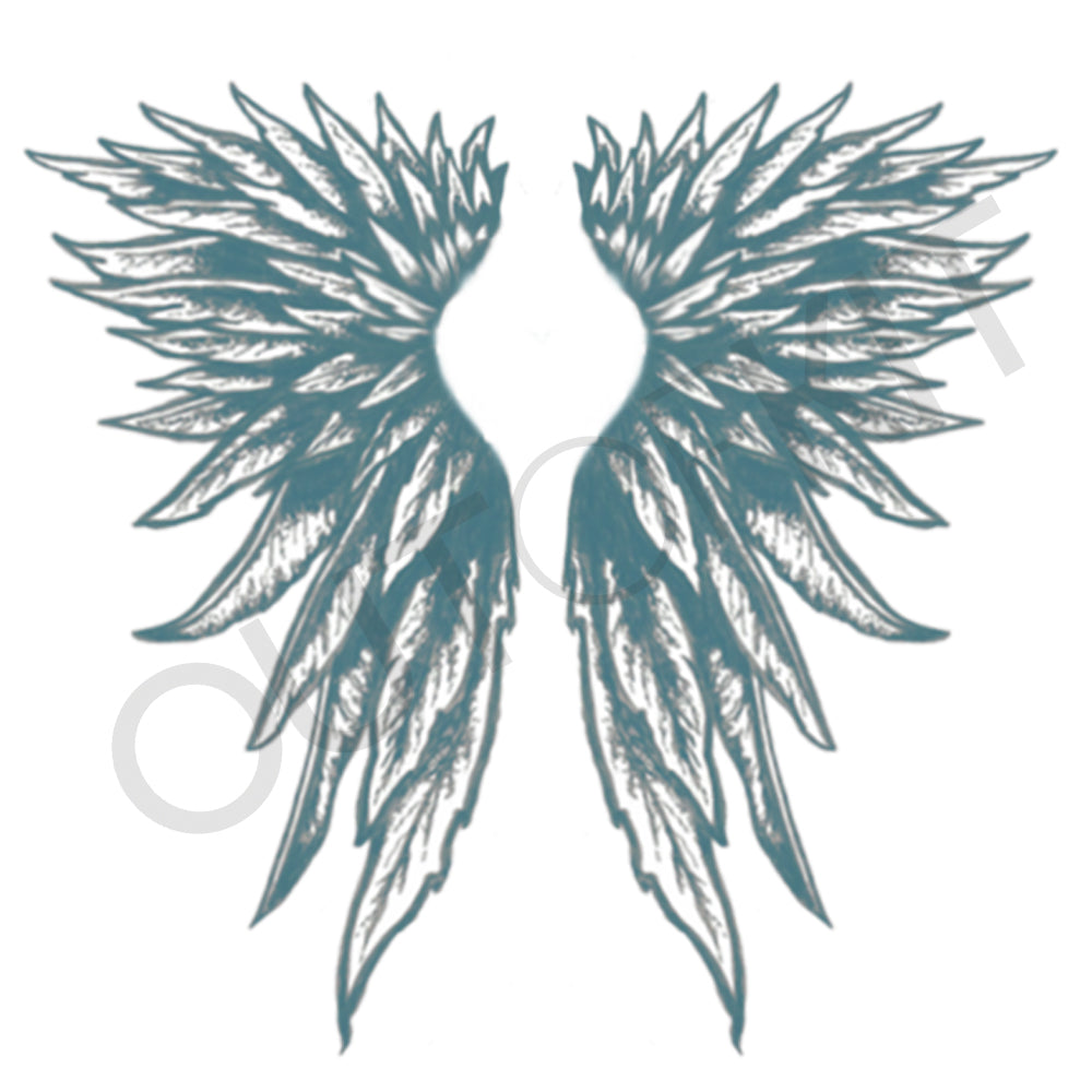 Angel And Demon Devil Wings Temporary Tattoo Sticker - OhMyTat