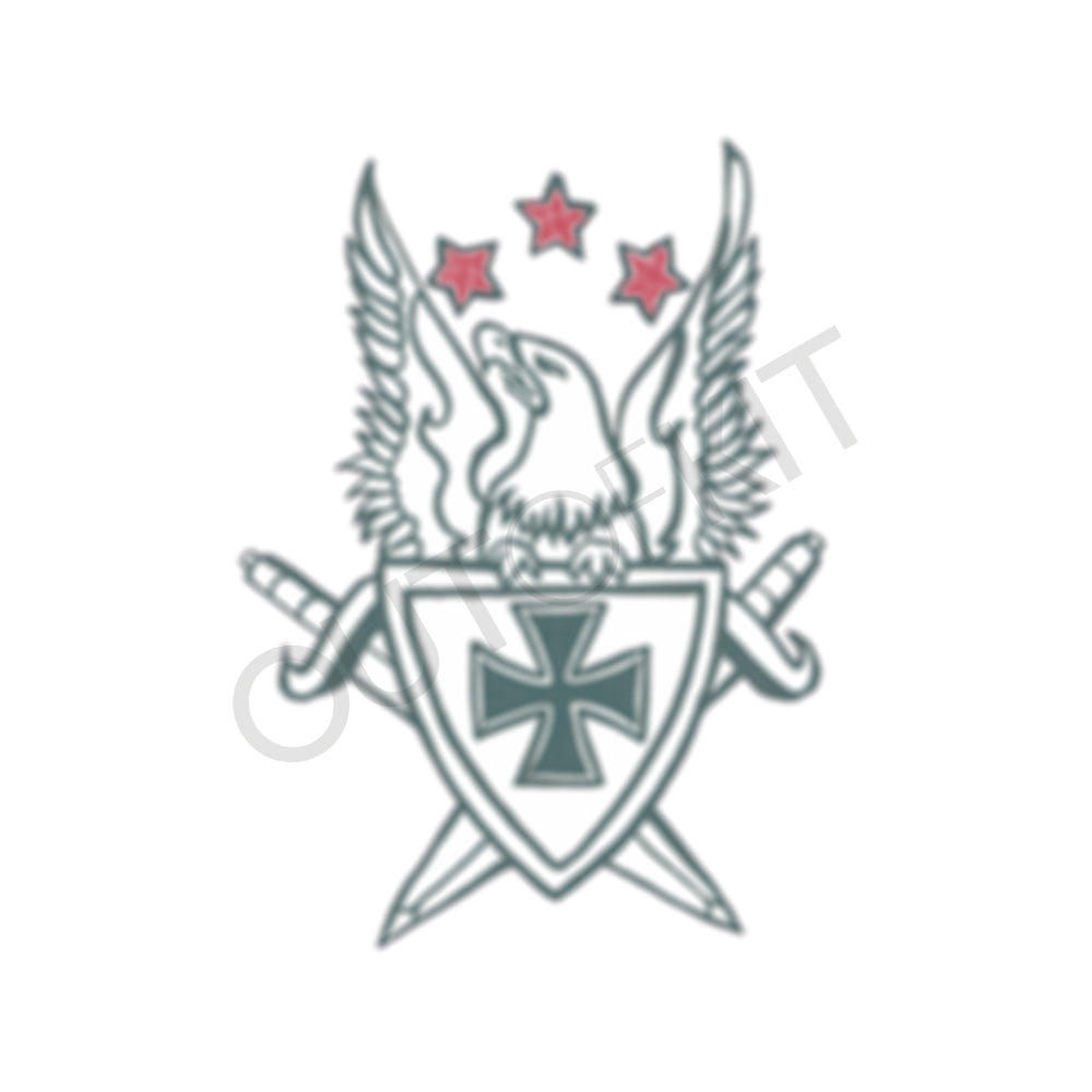 Black Eagle Temporary Tattoo Sticker - OhMyTat