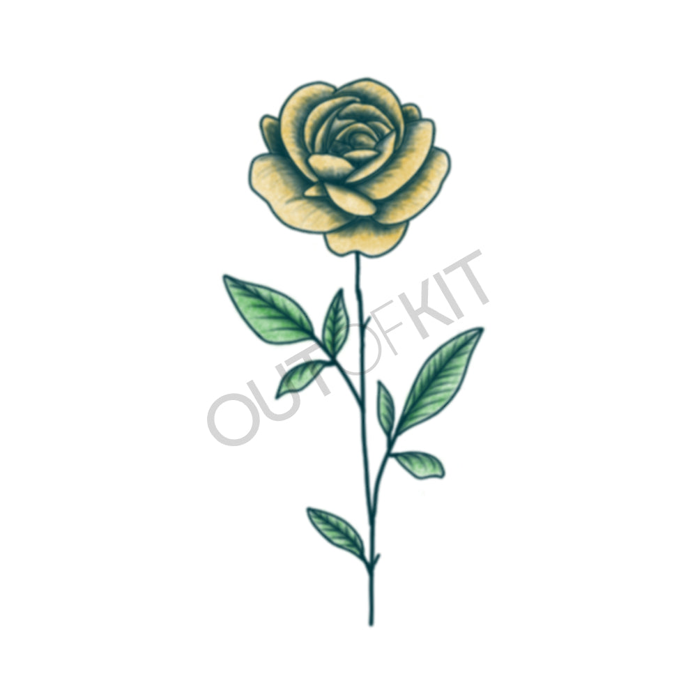 simple rose drawing tattoo