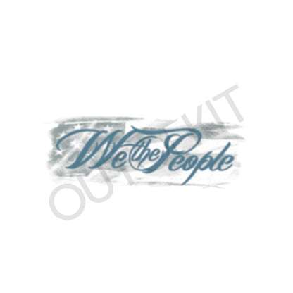 We The People Shaded Tattoo